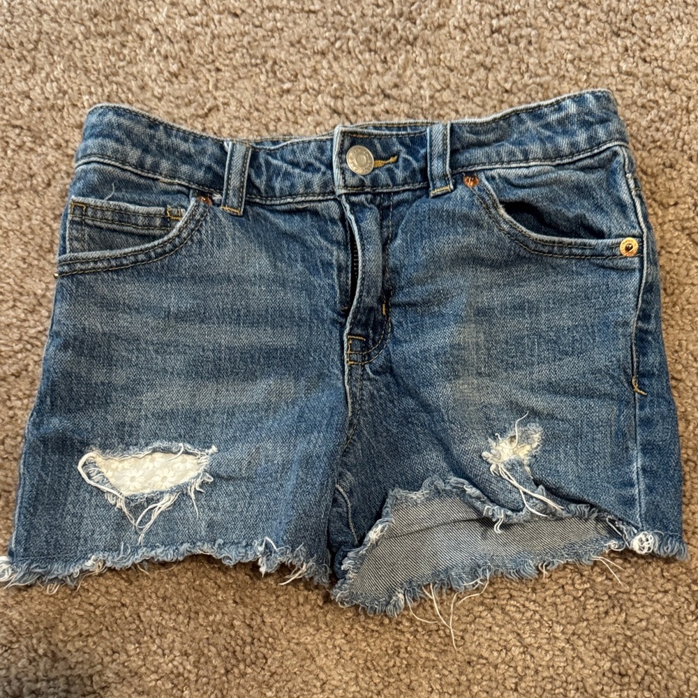 Cat & Jack Blue Distressed Jean Shorts